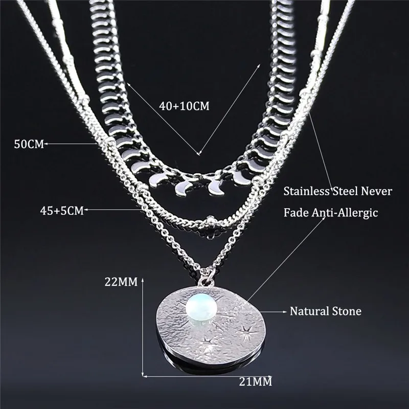 Necklaces Layered Necklace Jewelry collar piedras naturales
Necklaces Layered Necklace Jewelry collar piedras naturales