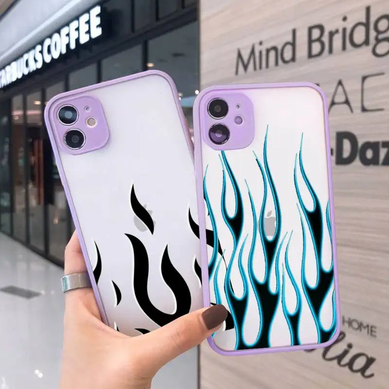 Fashion Red Flames Fitted Phone Case For iPhone 13 12 11 Mini Pro XR XS Max 7 8 Plus X Matte transparent Purple Back Cover
Fashion Red Flames Fitted Phone Case For iPhone 13 12 11 Mini Pro XR XS Max 7 8 Plus X Matte transparent Purple Back Cover