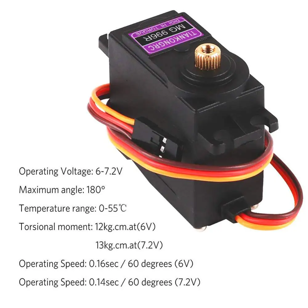 4pcs MG996R Metal Gear MG995 Digital Torque Servo Motor for RC Truck Racing Drop Shipping
4pcs MG996R Metal Gear MG995 Digital Torque Servo Motor for RC Truck Racing Drop Shipping