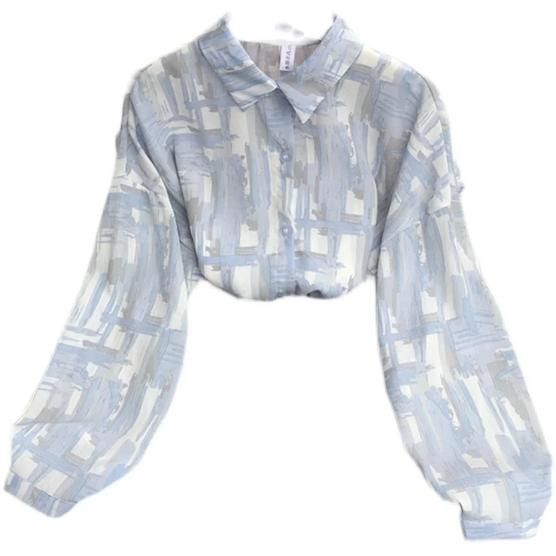2021 New Summer Casual All-match turn-down collar long sleeve Shirt single breasted loose Print Chiffon Shirt Top
2021 New Summer Casual All-match turn-down collar long sleeve Shirt single breasted loose Print Chiffon Shirt Top