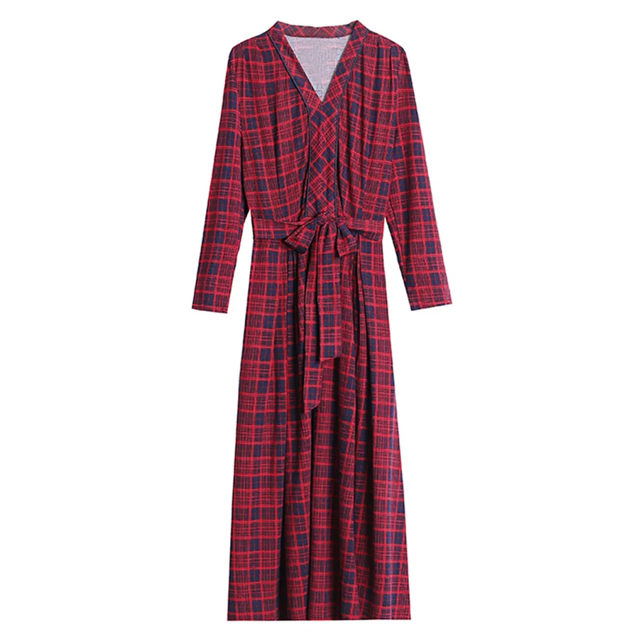 2021 Vintage Female Red Plaid Midi Dresses Autumn Winter New 3XL Plus Size Solid Long Sleeve Dresses Women Party Classy Vestidos
2021 Vintage Female Red Plaid Midi Dresses Autumn Winter New 3XL Plus Size Solid Long Sleeve Dresses Women Party Classy Vestidos