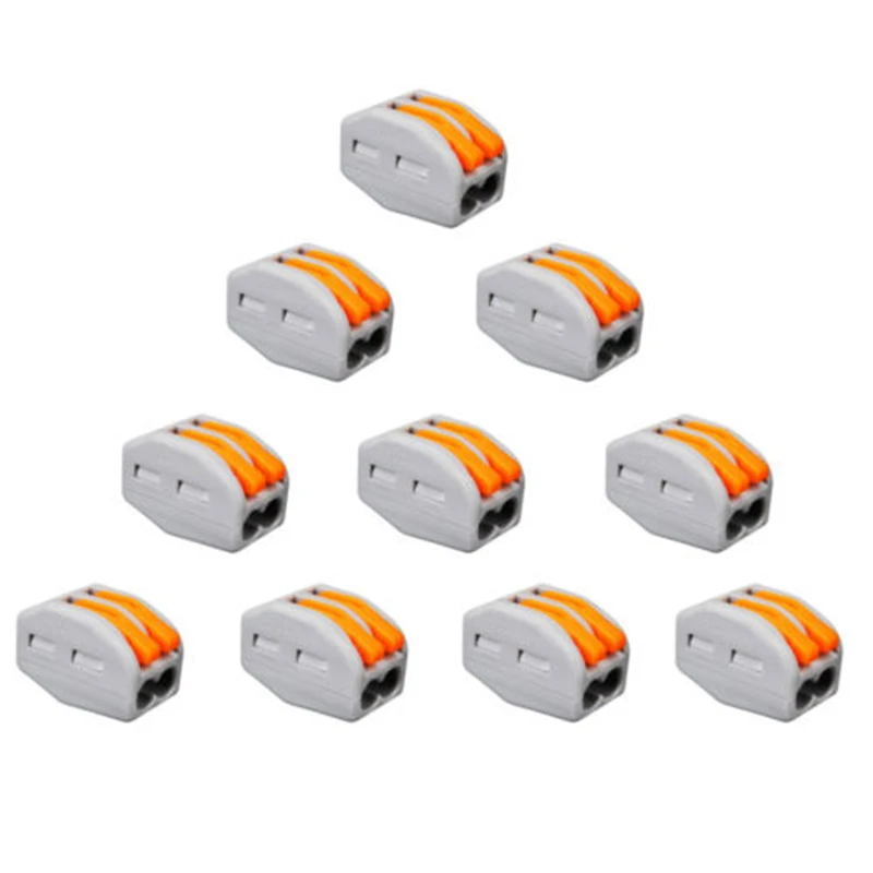 10pcs Spring Lever Terminal Block Electric Cable Wire Connector 2 Way Pin 32A Home Accessorie High Quality Connector Terminal
10pcs Spring Lever Terminal Block Electric Cable Wire Connector 2 Way Pin 32A Home Accessorie High Quality Connector Terminal