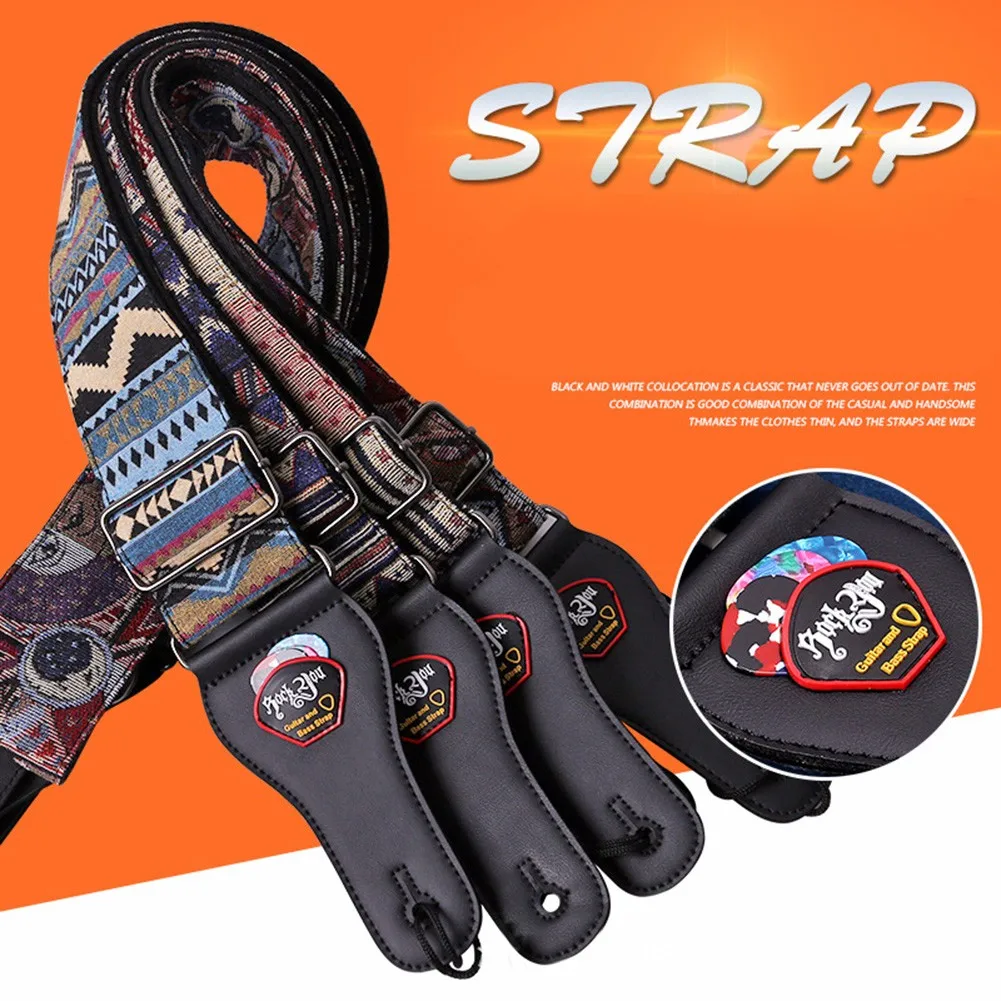 Adjustable Thicken Widen Guitar Strap For Electric Acoustic Classical Bass Leather High-quality Jacquard Cloth 97cm -156cm
Adjustable Thicken Widen Guitar Strap For Electric Acoustic Classical Bass Leather High-quality Jacquard Cloth 97cm -156cm