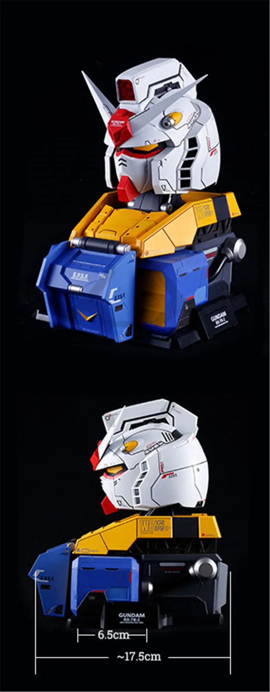 COMIC CLUB IN-STOCK LABX E-MODEL Gundam model 1:35 RX-78-2 Gundam Head bust toy gift action figure
COMIC CLUB IN-STOCK LABX E-MODEL Gundam model 1:35 RX-78-2 Gundam Head bust toy gift action figure
