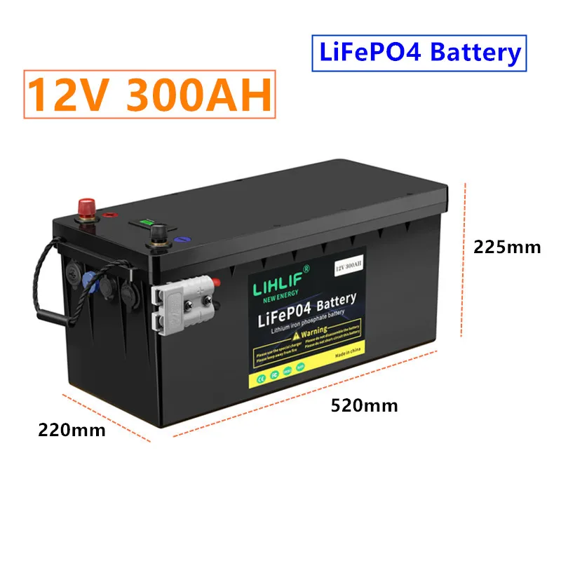 Built-in BMS LiFePO4 12V 200Ah 300AH battery pack with charger, Anderson and other ports. Used in motor homes, outdoor, etc.
Built-in BMS LiFePO4 12V 200Ah 300AH battery pack with charger, Anderson and other ports. Used in motor homes, outdoor, etc.