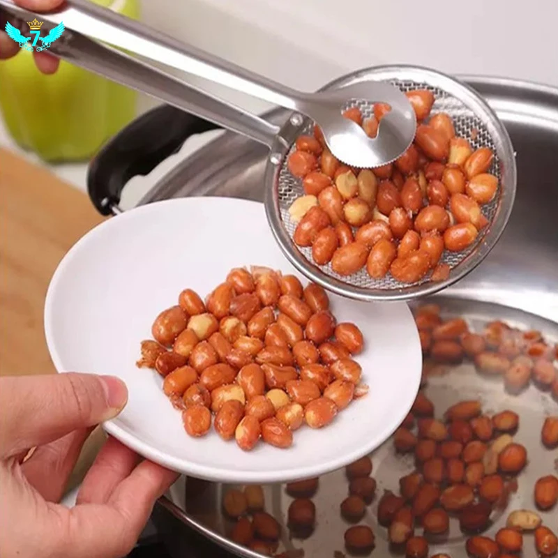Stainless Steel Kitchen Colander Strainer Spoon Fried Food Fishing Spoon Drain Oil Food Clip Strainer
Stainless Steel Kitchen Colander Strainer Spoon Fried Food Fishing Spoon Drain Oil Food Clip Strainer
