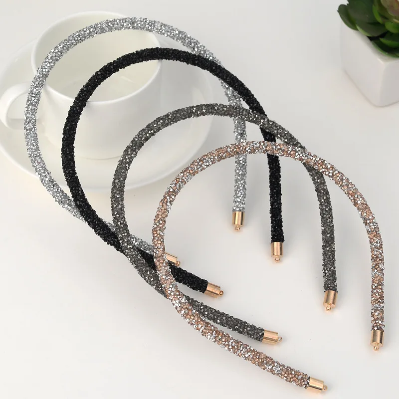 Fashion Korea Crystal Soft Headband for Women Rhinestone Hairband Beads Bezel Hair Hoop Girls Hair Accessories Simple Headwear
Fashion Korea Crystal Soft Headband for Women Rhinestone Hairband Beads Bezel Hair Hoop Girls Hair Accessories Simple Headwear