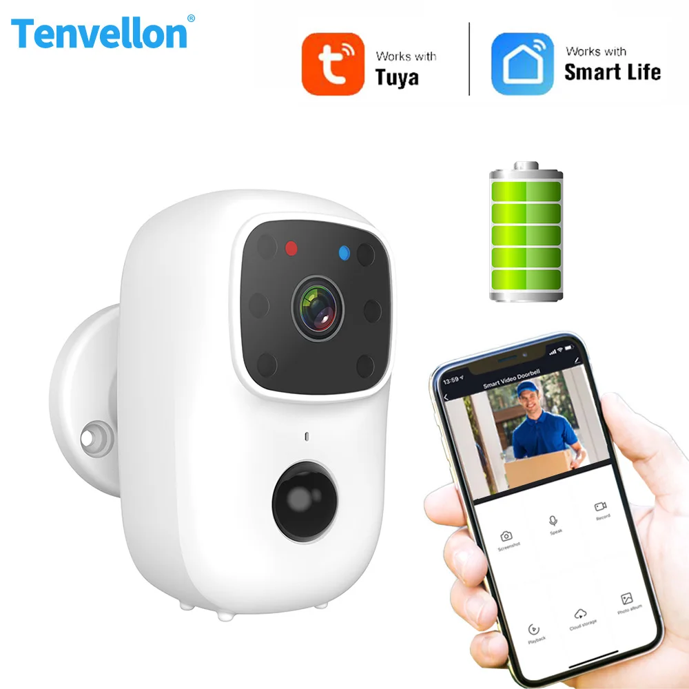 Tuya Smart Life WiFi Battery IP Camera 1080P Home Security Outdoor Camera Baby Monitor Wireless Video Surveillance
Tuya Smart Life WiFi Battery IP Camera 1080P Home Security Outdoor Camera Baby Monitor Wireless Video Surveillance