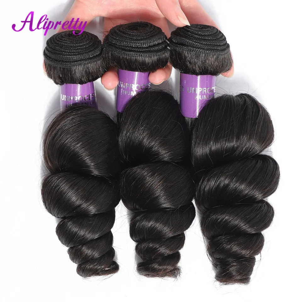 Alipretty 8-28 Loose Wave Bundles Brazilian Hair Weave Bundles 1/3/4 PCS Human Hair Bundles Deals for Black Women Hair Extension
Alipretty 8-28 Loose Wave Bundles Brazilian Hair Weave Bundles 1/3/4 PCS Human Hair Bundles Deals for Black Women Hair Extension