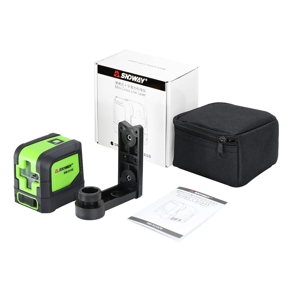 SNDWAY SW-311G Laser Level Vertical Horizonta Measuring 2 Crossing Lines Self Leveling Green Red Laser BeamLine Measuring Tool
SNDWAY SW-311G Laser Level Vertical Horizonta Measuring 2 Crossing Lines Self Leveling Green Red Laser BeamLine Measuring Tool