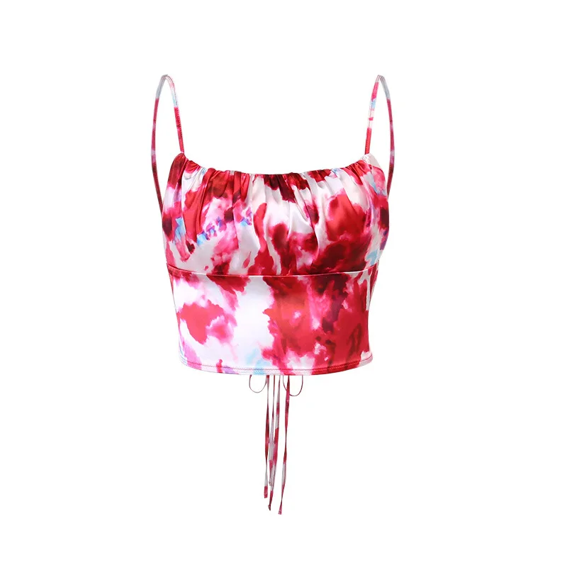 Women Summer 2020 Tie Dye Bandage Loose All-match Purple Floral Camisole Print Floral Loose Tanks Casual Holiday Lady Tops
Women Summer 2020 Tie Dye Bandage Loose All-match Purple Floral Camisole Print Floral Loose Tanks Casual Holiday Lady Tops