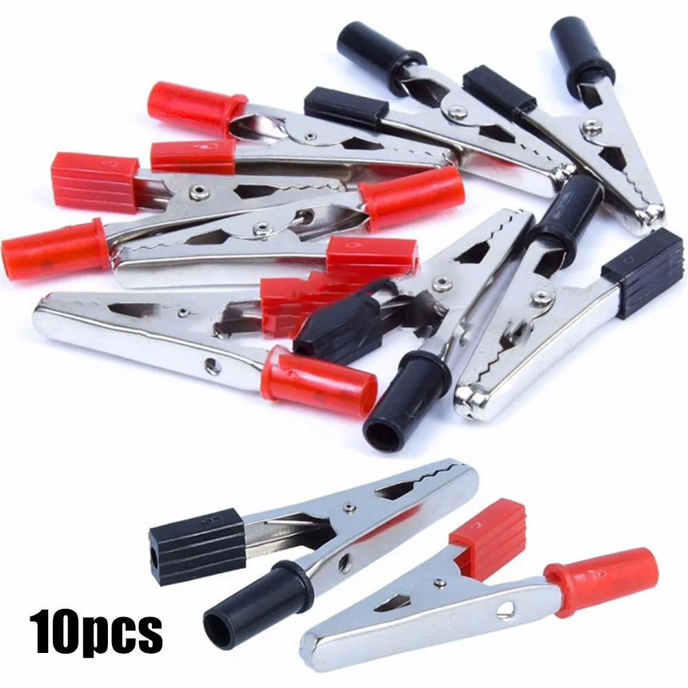 10 X Insulated Crocodile Clips Electrical Battery Connectors 5A Alligator Clamps High Quality Alligator Clip For Car Interior
10 X Insulated Crocodile Clips Electrical Battery Connectors 5A Alligator Clamps High Quality Alligator Clip For Car Interior