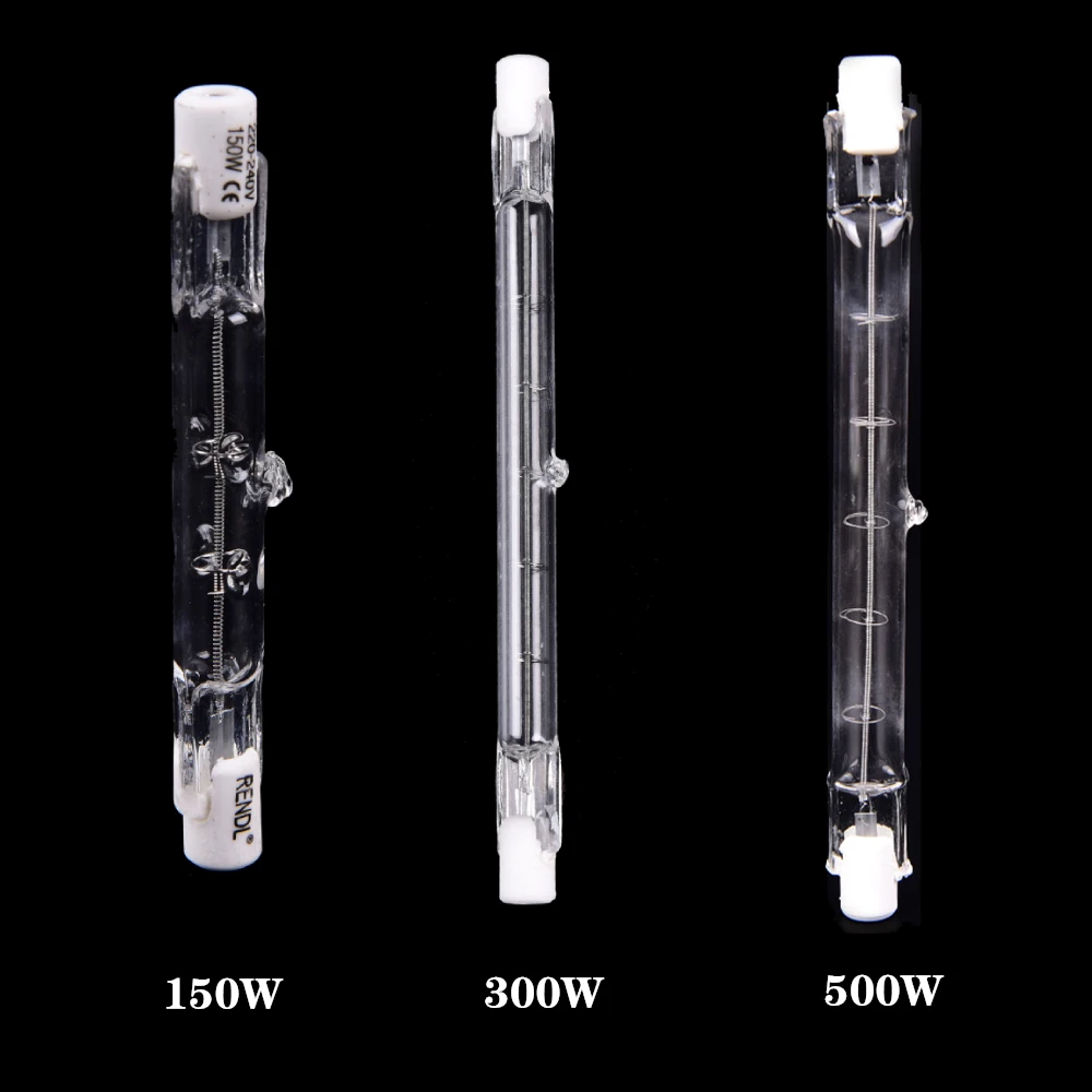 150W 300W 500W Halogen Lamp 78MM Double Ended Linear R7s Halogen Light Bulb AC220-240V Household Decor R7s Halogen Bulb
150W 300W 500W Halogen Lamp 78MM Double Ended Linear R7s Halogen Light Bulb AC220-240V Household Decor R7s Halogen Bulb