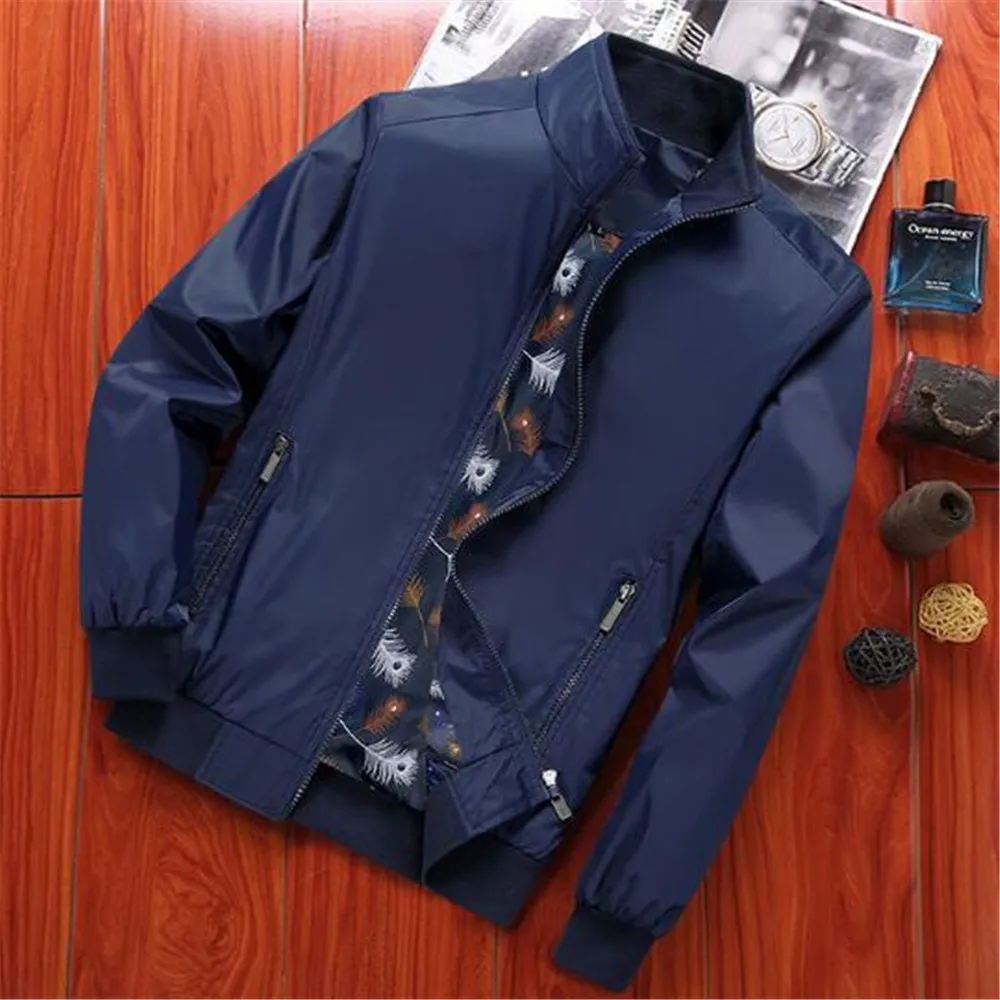 2020 Spring Autumn New Jacket Men's Stand-Up Collar Jacket Thin Casual Coat Clothing Outerwear
2020 Spring Autumn New Jacket Men's Stand-Up Collar Jacket Thin Casual Coat Clothing Outerwear