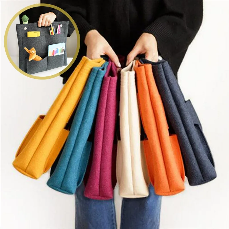 Multi-Function Make Up Bag Felt Insert Purse Organizer Multi Pocket Cosmetic Bags In Bag Portable Storage F/ Tote Handbag Shaper
Multi-Function Make Up Bag Felt Insert Purse Organizer Multi Pocket Cosmetic Bags In Bag Portable Storage F/ Tote Handbag Shaper