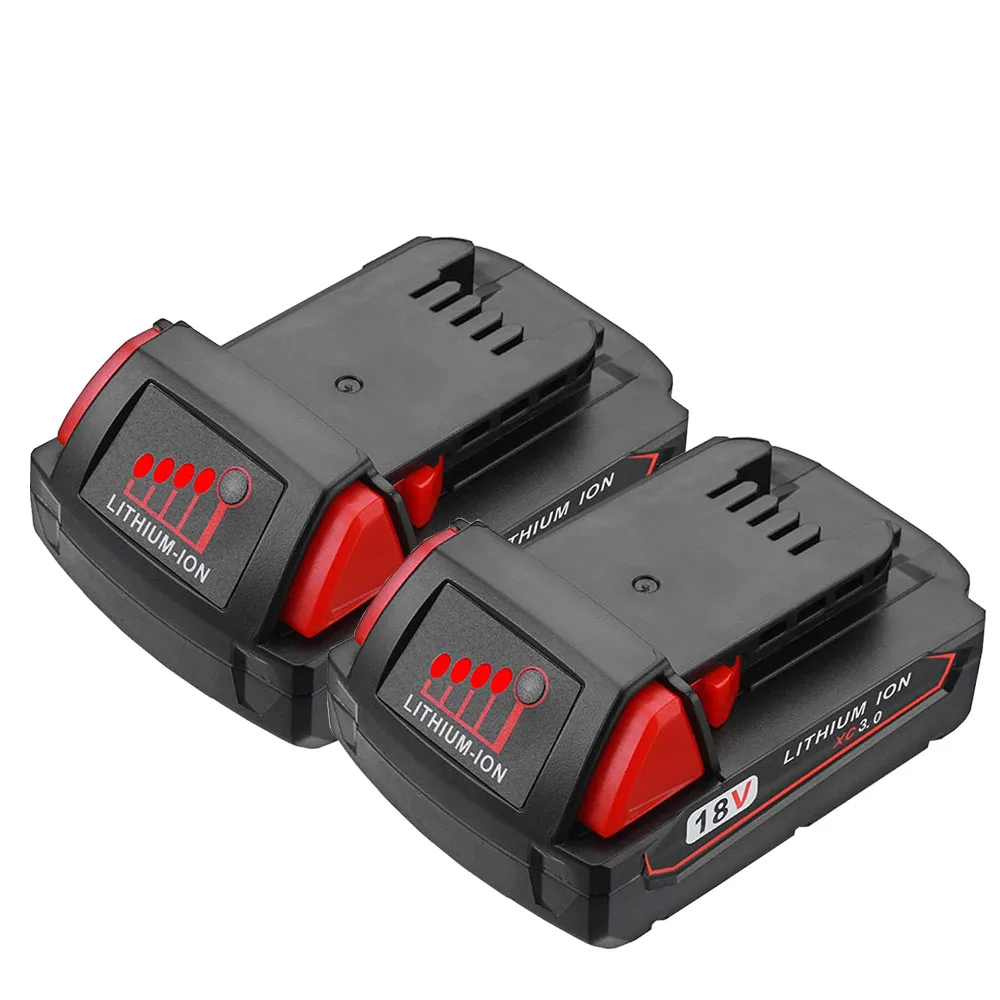 18V 3000mAh Li-ion Tool Battery for Milwaukee M18 48-11-1815 48-11-1850 2646-20 2642-21CT Repalcement M18 Battery L70
18V 3000mAh Li-ion Tool Battery for Milwaukee M18 48-11-1815 48-11-1850 2646-20 2642-21CT Repalcement M18 Battery L70