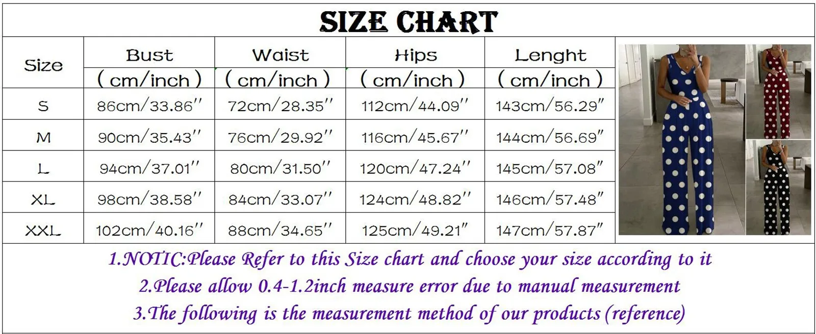 New Jumpsuit Women Sexy Dot Print Sleeveless Rompers Wide Leg Long Pants V Neck Streetwear Loose Summer Club Outfit #T3G
New Jumpsuit Women Sexy Dot Print Sleeveless Rompers Wide Leg Long Pants V Neck Streetwear Loose Summer Club Outfit #T3G