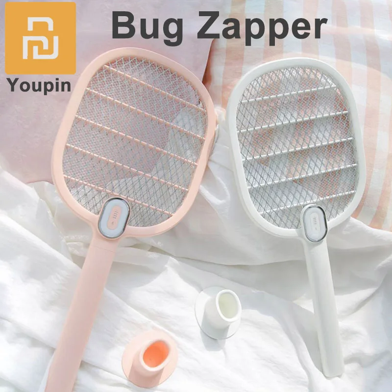 Оригинальный Youpin мухобойка Электрическая с 3 Мощный 3000 Вольт сетка слоя и на