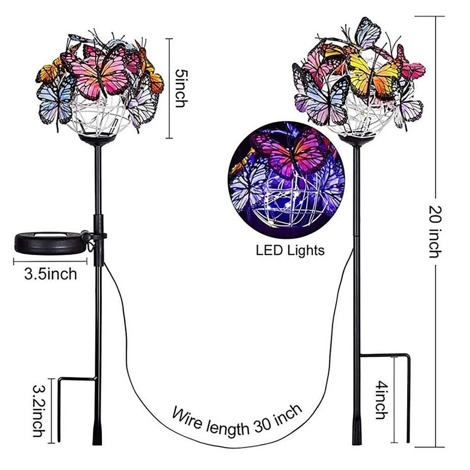 garden decoration outdoor LED Solar Colored Flower Butterfly Multifunctional Garden Ground Plug Light garden tools Garden light
garden decoration outdoor LED Solar Colored Flower Butterfly Multifunctional Garden Ground Plug Light garden tools Garden light