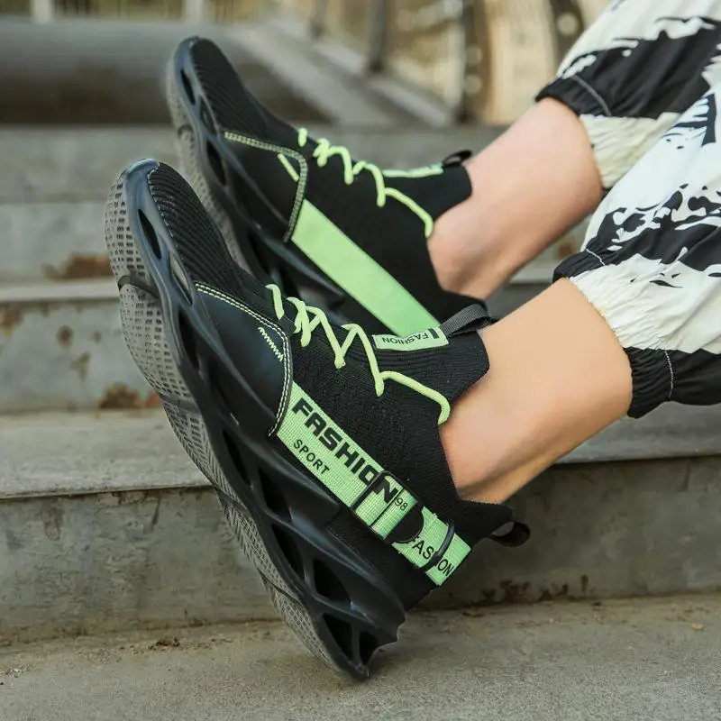 Fashion Men Lightweight Blade Running Shoes Shockproof Lace-Up Breathable Male Sneakers Height Increase Walking Gym Shoes Man
Fashion Men Lightweight Blade Running Shoes Shockproof Lace-Up Breathable Male Sneakers Height Increase Walking Gym Shoes Man