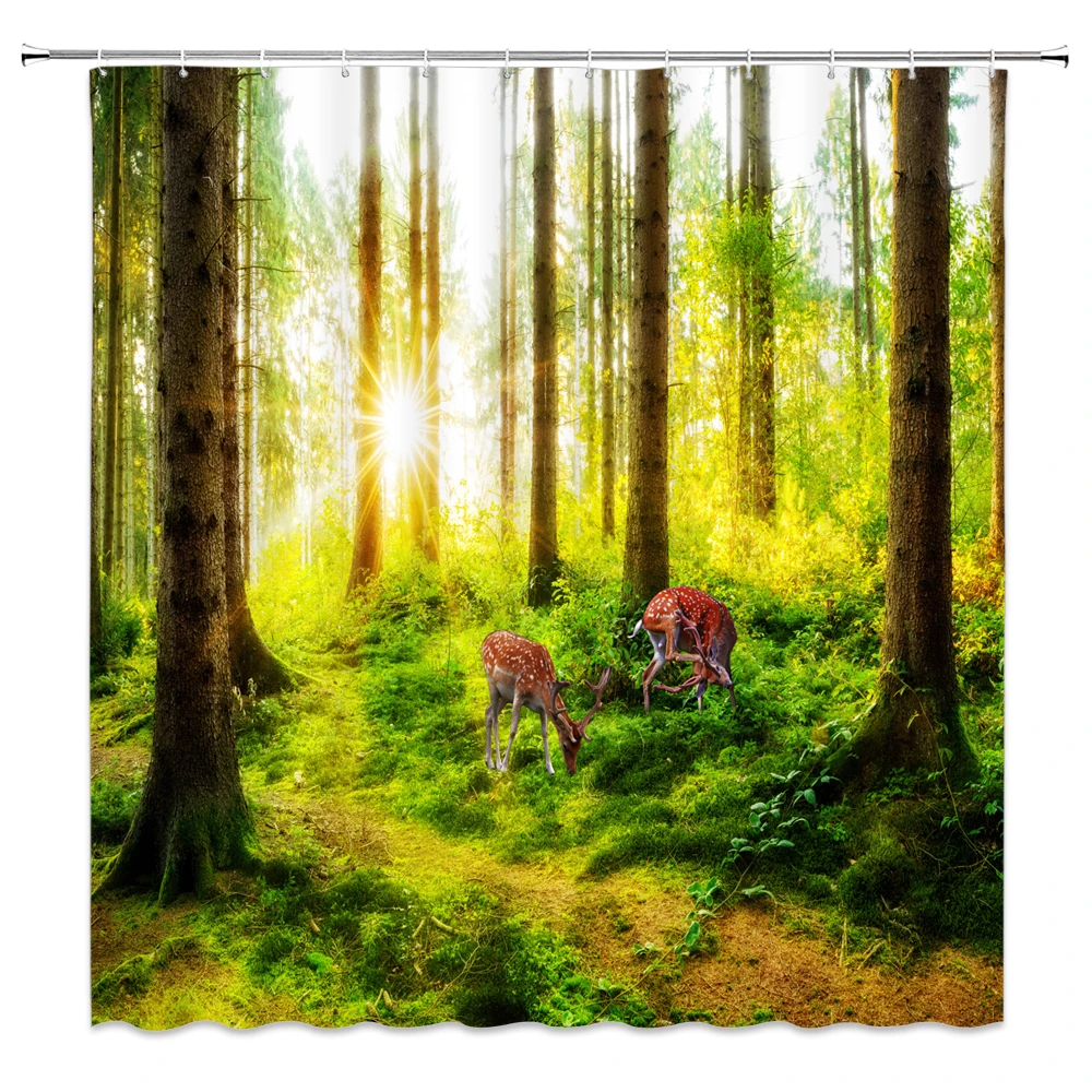 Forest Print 3D Green Forest Plant Shower Curtain Pattern Bathroom Shower Waterproof Decorative 180x200cm Large Set Cushions
Forest Print 3D Green Forest Plant Shower Curtain Pattern Bathroom Shower Waterproof Decorative 180x200cm Large Set Cushions