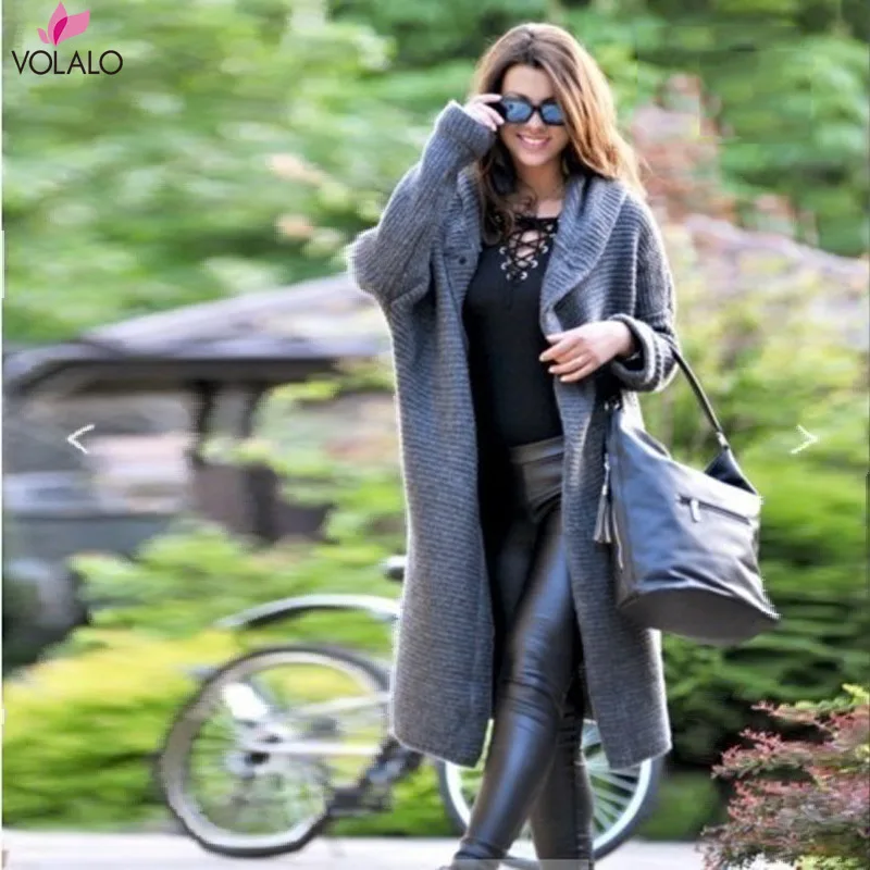 VOLALO XXXL 2023 Autumn Winter Hooded Long Cardigan Women Casual Long Sleeve Korean Sweater Coat Loose Knitted Cardigans
VOLALO XXXL 2023 Autumn Winter Hooded Long Cardigan Women Casual Long Sleeve Korean Sweater Coat Loose Knitted Cardigans