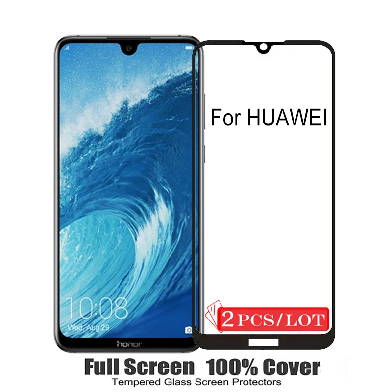 2 шт Защита экрана для Huawei Y6 Y7 2019 закаленное стекло Y5 Y9 защитное HuaweiY6 Y 6 7 9