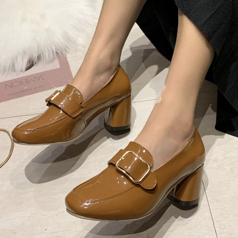 Women Square Toe Shoes 2022 Autumn New PU Leather Pumps Luxury Designer Dress Fashion Mid Heels Party Shallow Sandals Zapatos
Women Square Toe Shoes 2022 Autumn New PU Leather Pumps Luxury Designer Dress Fashion Mid Heels Party Shallow Sandals Zapatos