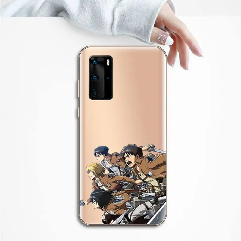 Anime Japanese attack on Titan Phone Case Transparent for Huawei P honor 8 10i 20 30 40 smart 2019
Anime Japanese attack on Titan Phone Case Transparent for Huawei P honor 8 10i 20 30 40 smart 2019
