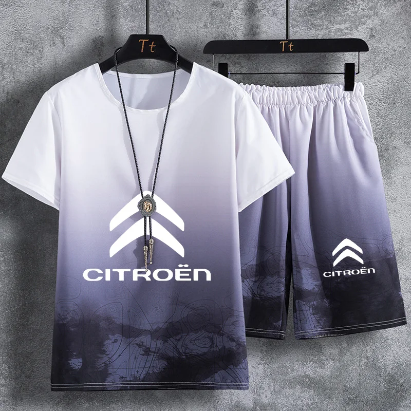 Fashion Men's suits Citroen Car Logo Printed Summer high quality cotton casual trend Men's short sleeve+shorts 2-piece set
Fashion Men's suits Citroen Car Logo Printed Summer high quality cotton casual trend Men's short sleeve+shorts 2-piece set