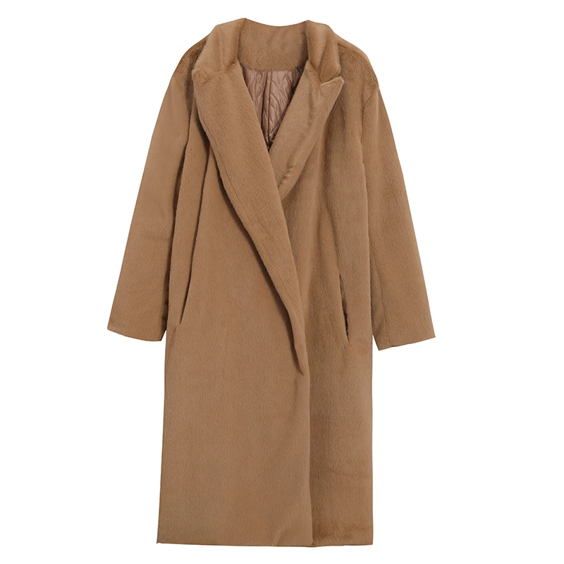 Осенне-зимнее новое пальто из искусственного меха, Женское зимнее пальто средней длины выше колена, бархатное темпераментное плюшевое мехо...
Осенне-зимнее новое пальто из искусственного меха, Женское зимнее пальто средней длины выше колена, бархатное темпераментное плюшевое мехо...