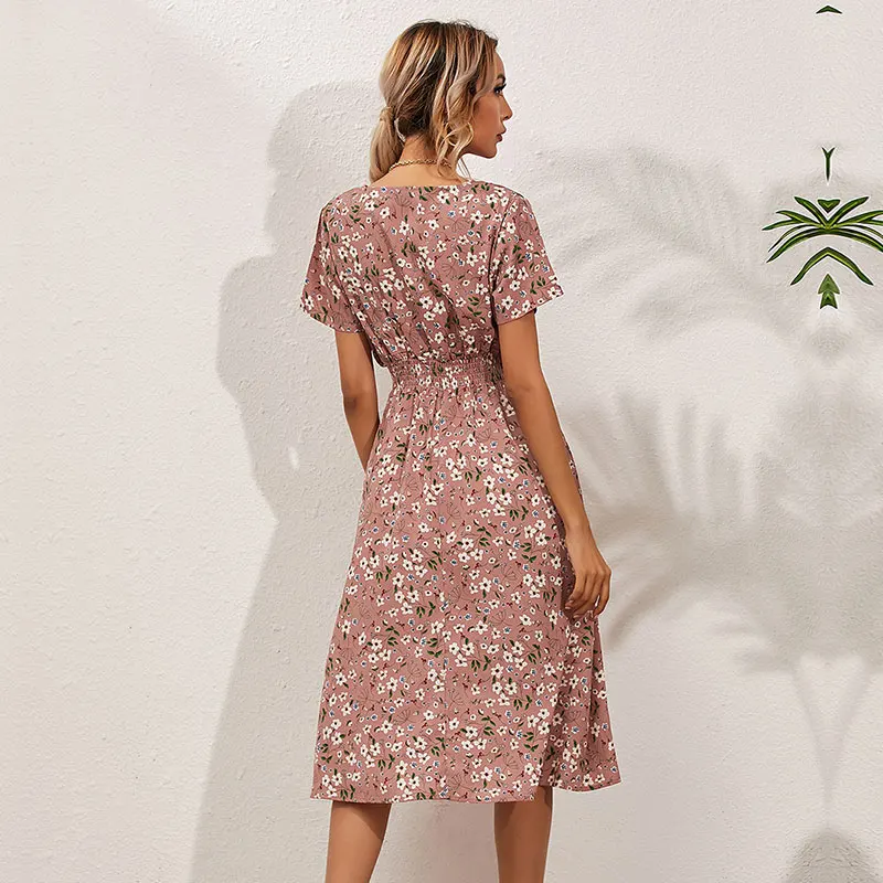 Summer Print Beach Dress For Women 2021 New Casual Short Sexy V Neck A Line Medium Long Dress Ladies Wrap Sundress
Summer Print Beach Dress For Women 2021 New Casual Short Sexy V Neck A Line Medium Long Dress Ladies Wrap Sundress