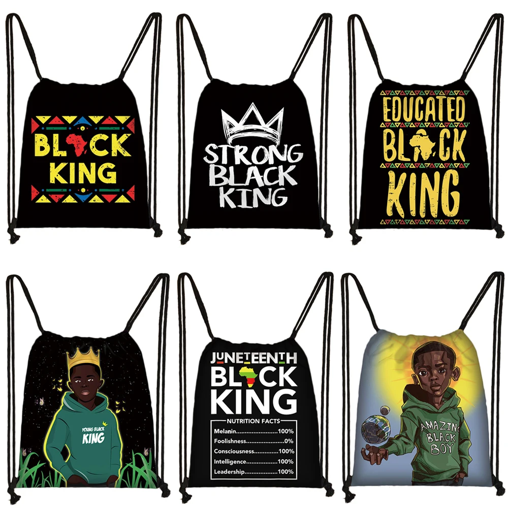 Young Black King Backpack Teenager Rucksack Black Afro Boys Shoulder Bag for Travel Casual Daypack Canvas Drawstring Bag Bookbag
Young Black King Backpack Teenager Rucksack Black Afro Boys Shoulder Bag for Travel Casual Daypack Canvas Drawstring Bag Bookbag