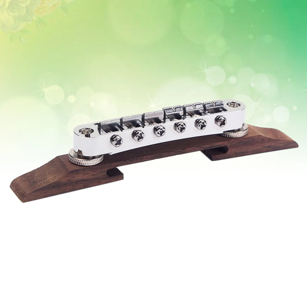 GA605 Adjustable 6 Strings Guitar Bridge Roller Saddle Metal Rosewood Guitar Bridge Guitar Parts Accessories (Silver)
GA605 Adjustable 6 Strings Guitar Bridge Roller Saddle Metal Rosewood Guitar Bridge Guitar Parts Accessories (Silver)