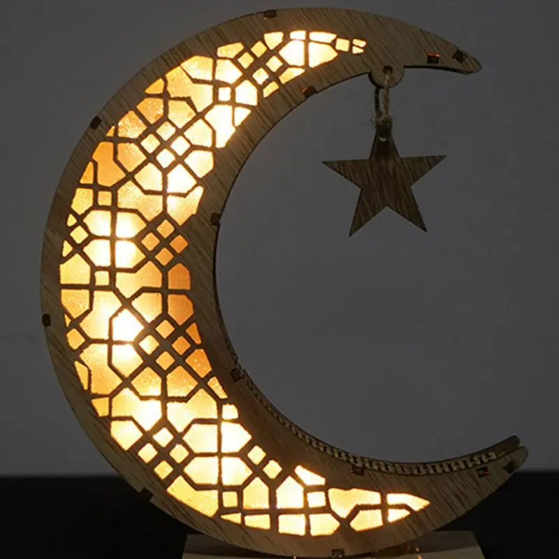 Ramadan Eid Mubarak Wooden Moon Ornaments Arab Muslim Light Crafts Decorations
Ramadan Eid Mubarak Wooden Moon Ornaments Arab Muslim Light Crafts Decorations
