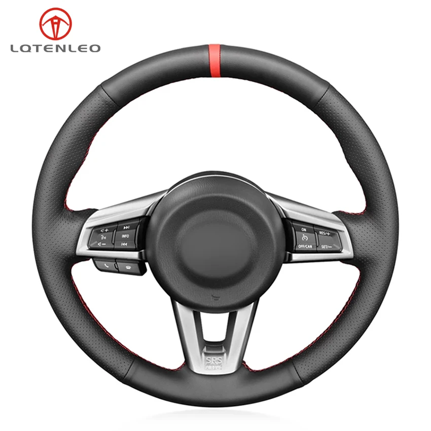 Нескользящая ручная работа LQTENLEO из натуральной кожи черного цвета для Mazda чехол рулевого колеса автомобиля, 2015, MX-5, 2016, 2017, 2018, 2019
Нескользящая ручная работа LQTENLEO из натуральной кожи черного цвета для Mazda чехол рулевого колеса автомобиля, 2015, MX-5, 2016, 2017, 2018, 2019