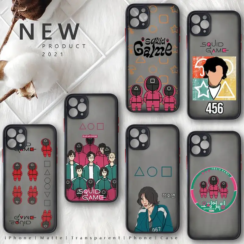 Squid Game Round Six Phone Case Matte Transparent for iphone 11 12 pro mini XS XR X max 7 8 plus TPU Mobile bags
Squid Game Round Six Phone Case Matte Transparent for iphone 11 12 pro mini XS XR X max 7 8 plus TPU Mobile bags