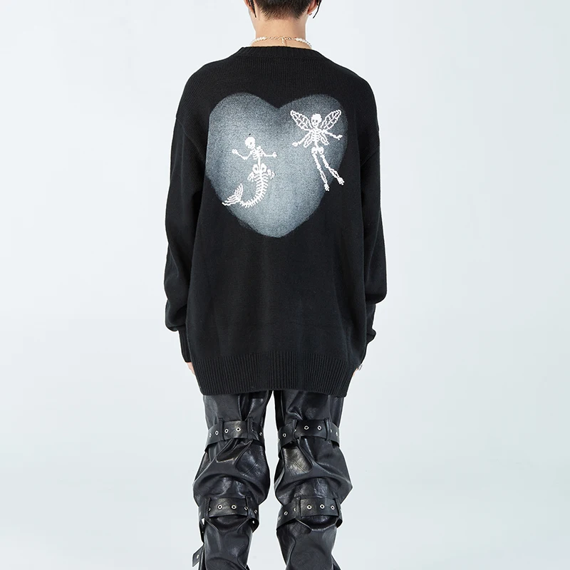 Повседневный пуловер в стиле ретро с надписью «Ангел» в форме сердца, свитеры, Осенний Свободный Мужской и женский свитер с дырками
Повседневный пуловер в стиле ретро с надписью «Ангел» в форме сердца, свитеры, Осенний Свободный Мужской и женский свитер с дырками
