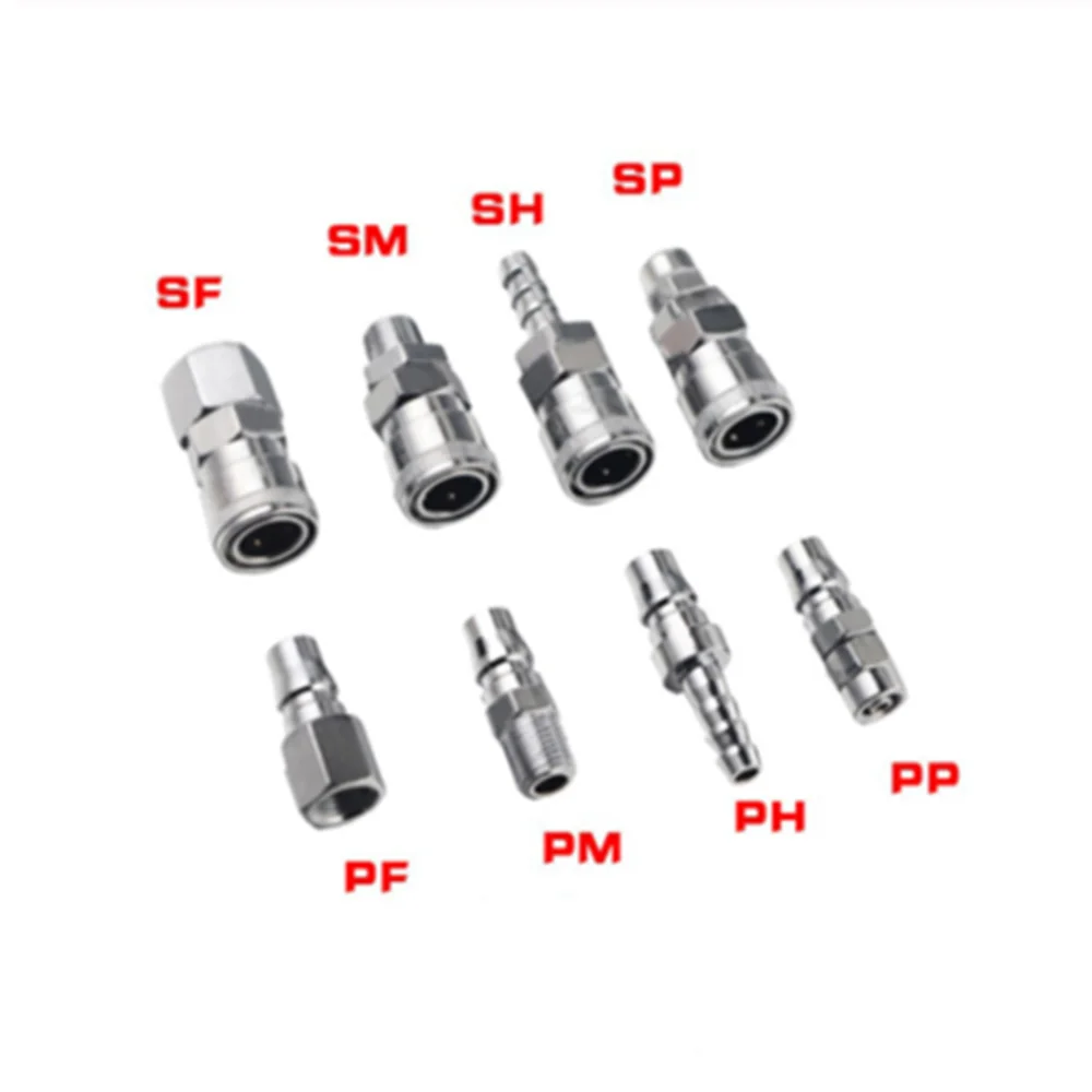 Pneumatic Fitting Quick Connector Coupler High Pressure Connector for Air Compressor SP SF SHSM PP PM 20 30 40 inch thread (PT)
Pneumatic Fitting Quick Connector Coupler High Pressure Connector for Air Compressor SP SF SHSM PP PM 20 30 40 inch thread (PT)