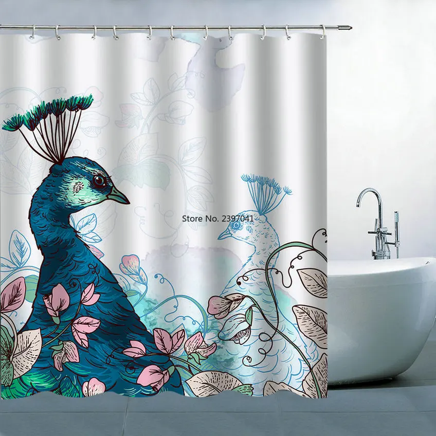 Waterproof Shower Curtain Fresh and elegant Printed Bath Curtain Polyester Fabric Home Bath Decor Shower Curtains With 12 Hooks
Waterproof Shower Curtain Fresh and elegant Printed Bath Curtain Polyester Fabric Home Bath Decor Shower Curtains With 12 Hooks