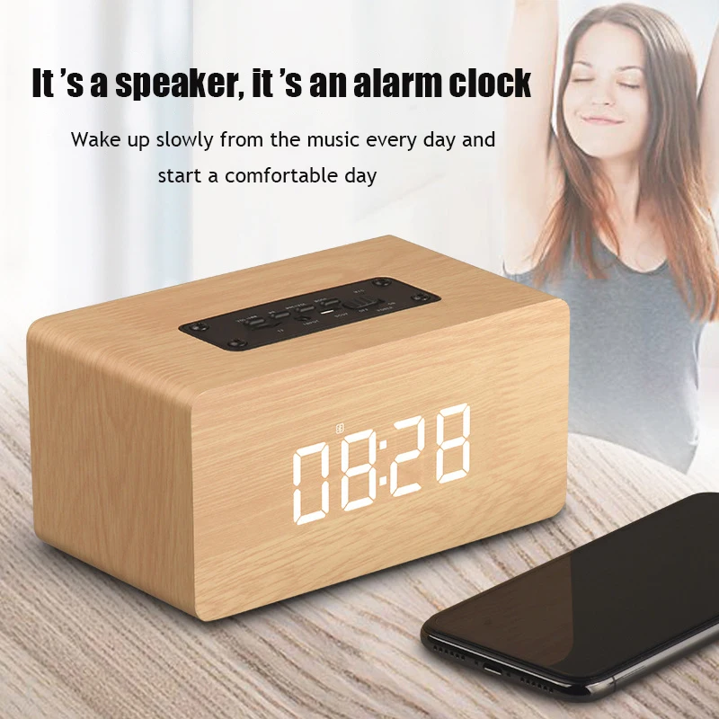 Портативный беспроводной bluetooth-динамик, настольный светодиодный цифровой динамик-будильник, FM-динамик, для дома и офиса
Портативный беспроводной bluetooth-динамик, настольный светодиодный цифровой динамик-будильник, FM-динамик, для дома и офиса