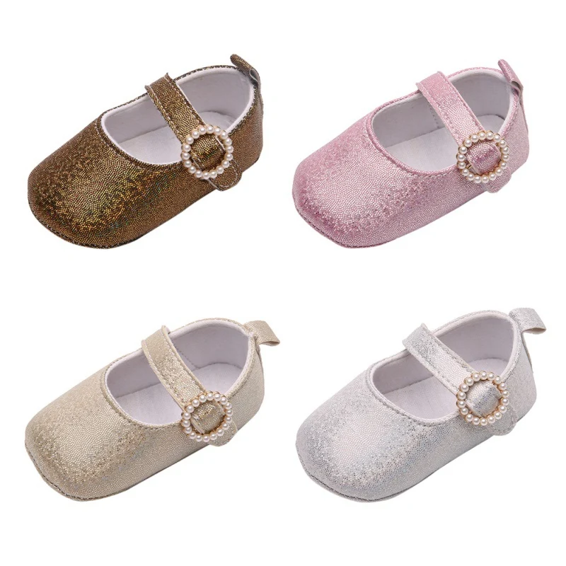 Newborn Baby Shoes Shallow Princess Prewalkers Girl Pearl Buckle Fashion First Walker Kids Shoes
Newborn Baby Shoes Shallow Princess Prewalkers Girl Pearl Buckle Fashion First Walker Kids Shoes