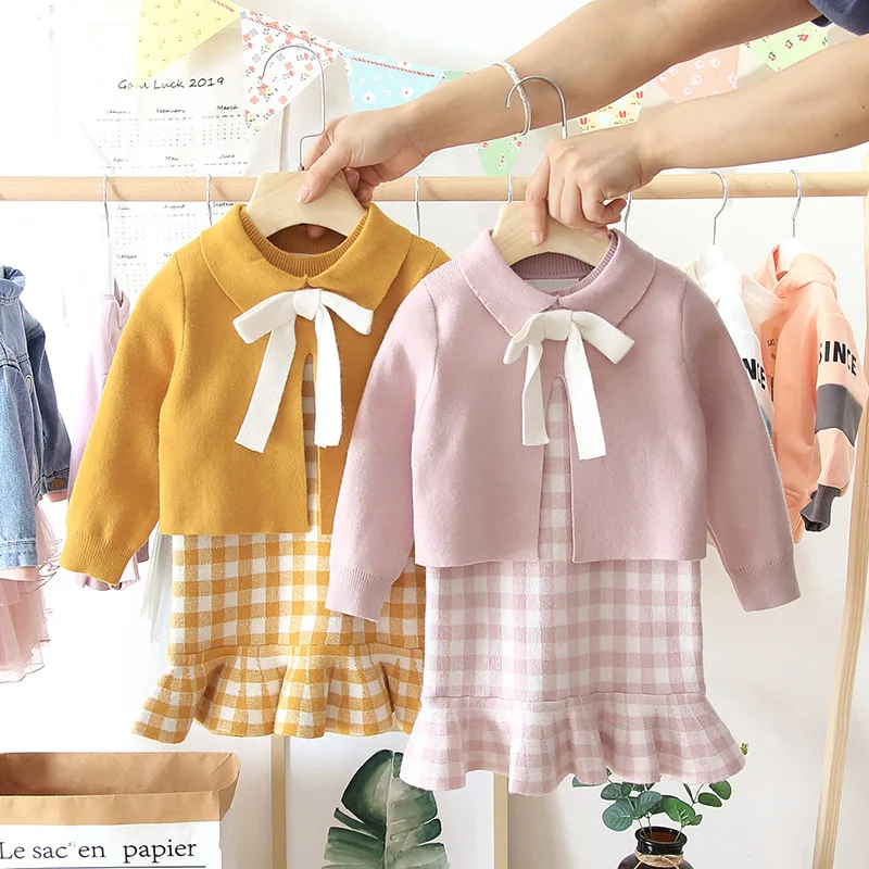 Комплект из 2 предметов, трикотажный свитер и платье для девочек, на возраст 1-5 лет
Комплект из 2 предметов, трикотажный свитер и платье для девочек, на возраст 1-5 лет