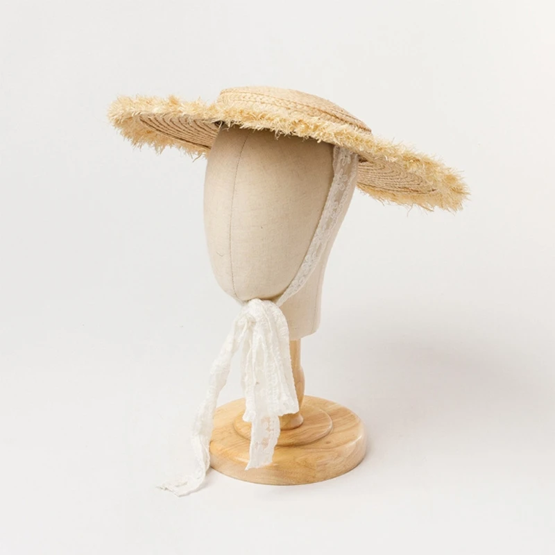 Kids Boys Girls Summer Shallow Flat Top Straw Hat Wide Brim Banded Lace Ribbon Chin Strap Sun Protection Beach Cap
Kids Boys Girls Summer Shallow Flat Top Straw Hat Wide Brim Banded Lace Ribbon Chin Strap Sun Protection Beach Cap