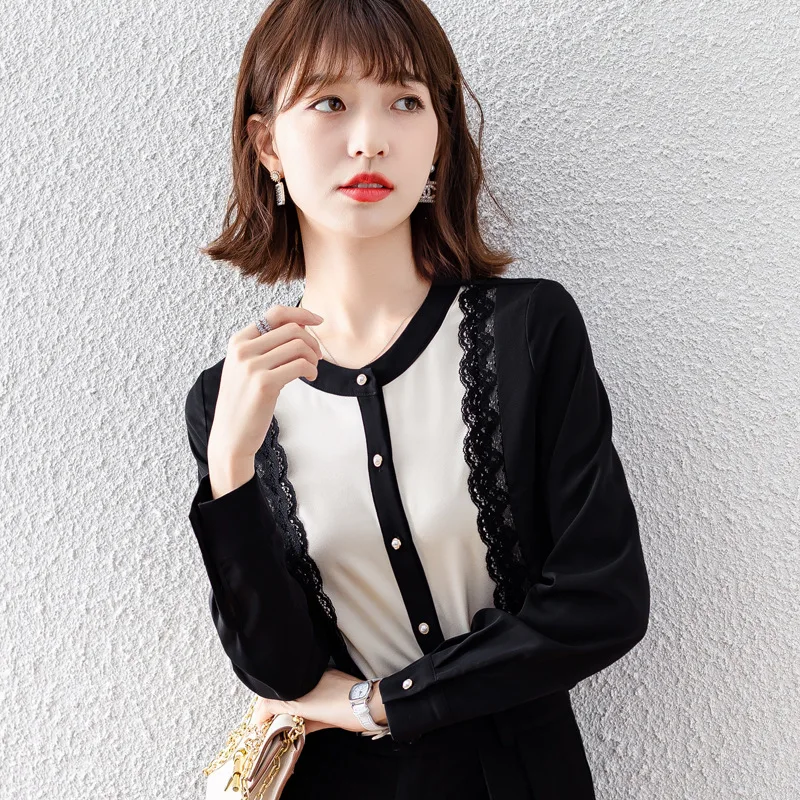 Korean Women Chiffon Shirt Autumn Streetwear Loose Elegant Women Clothes Long Sleeve Blouse Tops Spring Vintage Ladies Shirt
Korean Women Chiffon Shirt Autumn Streetwear Loose Elegant Women Clothes Long Sleeve Blouse Tops Spring Vintage Ladies Shirt