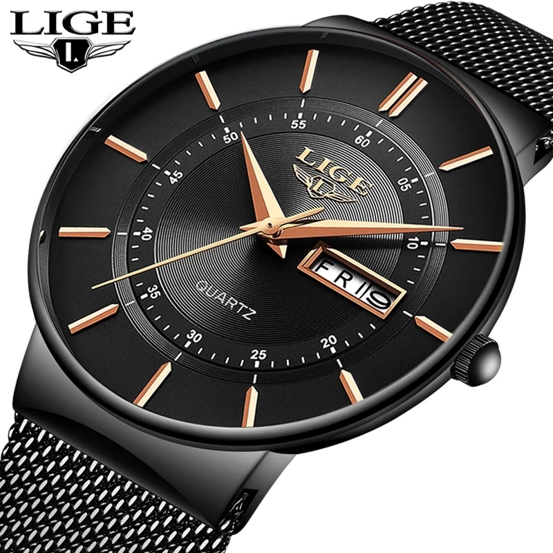 2021New Black Quartz Clock LIGE Women Watches Top Brand Luxury Watch For Woman Simple Steel Waterproof Wristwatch Reloj de mujer
2021New Black Quartz Clock LIGE Women Watches Top Brand Luxury Watch For Woman Simple Steel Waterproof Wristwatch Reloj de mujer