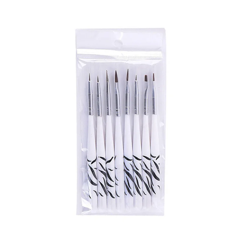 8PCS/Set Nylon Wool Nail Pen Skin-Friendly Nail Pen Zebra Pattern Nail Art Brush For Women Nail Art Beauty Makeup Care Tools
8PCS/Set Nylon Wool Nail Pen Skin-Friendly Nail Pen Zebra Pattern Nail Art Brush For Women Nail Art Beauty Makeup Care Tools