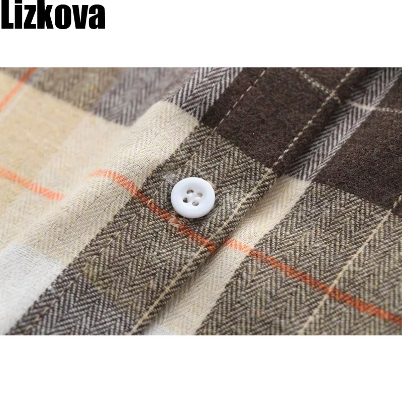 Lizkova Green Plaid Blouse Women 2021 Harajuru Style Long Sleeve Blusas Mujer Spring Pocket Casual Shirt
Lizkova Green Plaid Blouse Women 2021 Harajuru Style Long Sleeve Blusas Mujer Spring Pocket Casual Shirt