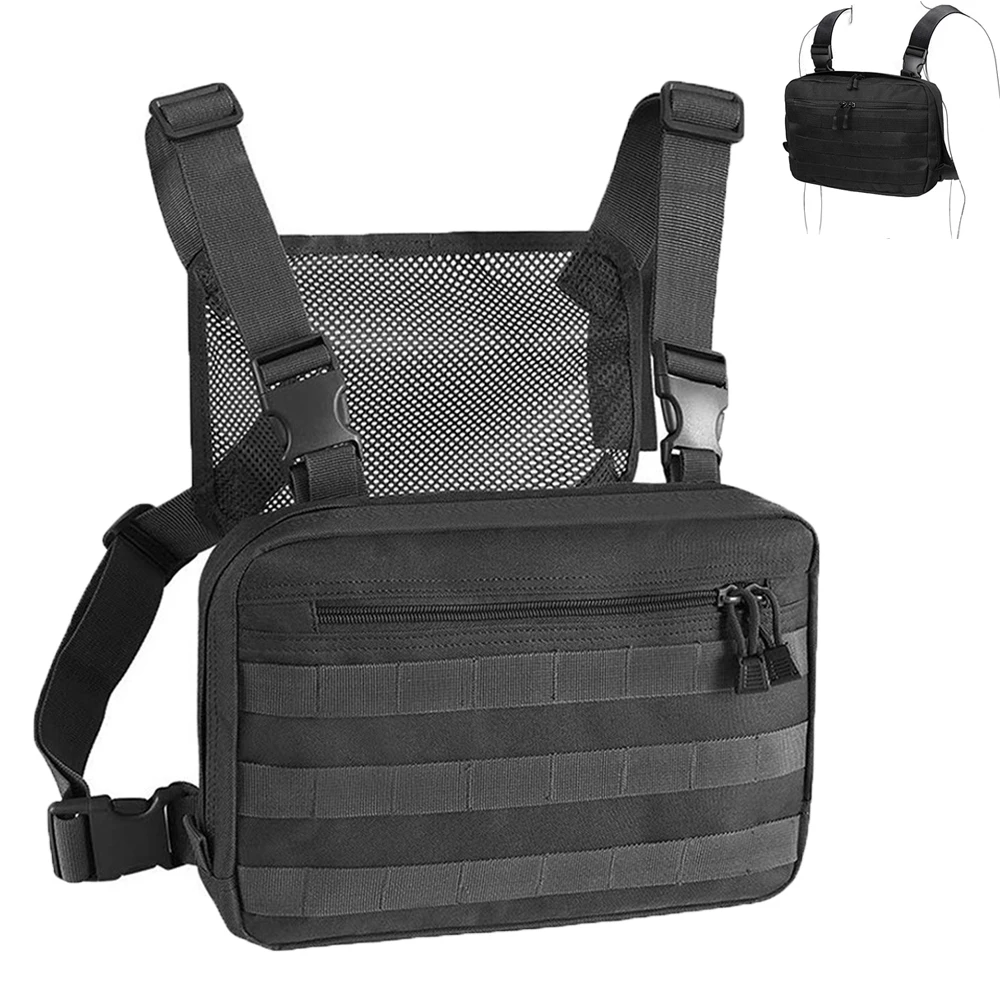Tactical Chest Rig Bag Adjustable Multi-Functional Molle Tool Pouch Shoulder Bag Tactical Vest Bag Chest Rig Pouch for Hunting
Tactical Chest Rig Bag Adjustable Multi-Functional Molle Tool Pouch Shoulder Bag Tactical Vest Bag Chest Rig Pouch for Hunting