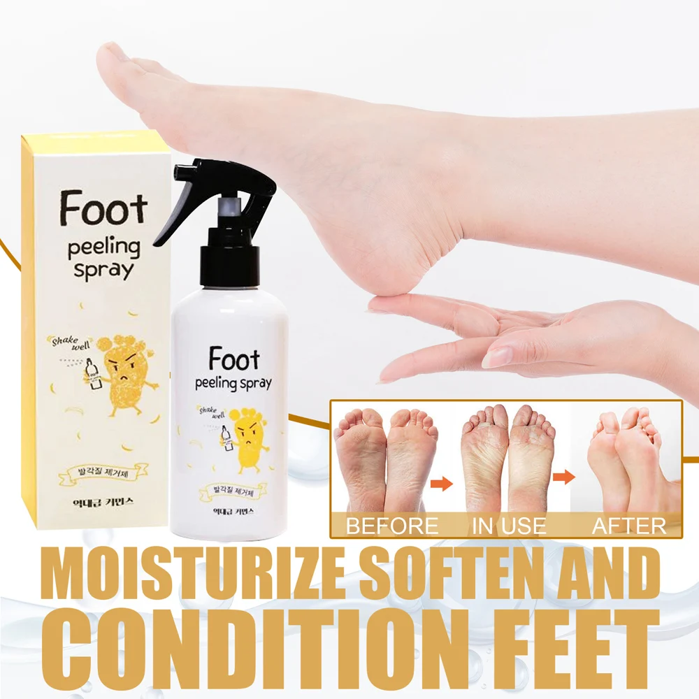 

Newly Foot Peeling Spray Anti-Chapped & Calluses Exfoliating & Moisturizing Removes Dead Skin Foot Care for Pedicure 200ml
